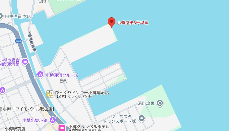 小樽第三埠頭マップ
