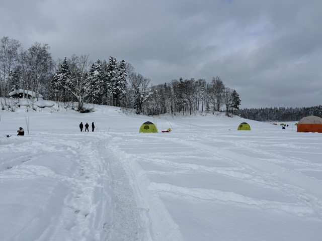 朱鞠内湖　ワカサギ釣り