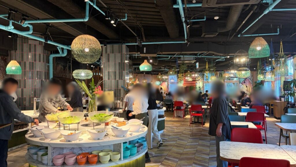 ツインラインホテル　朝食ビュッフェ